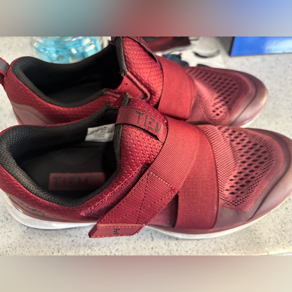 TIEM Indoor Cycling Shoes Womens 9.5 Merlot Slipstream Spin Cycle Clips Athletic